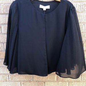 Tahari Sheer Cropped Evening Wear Cardigan